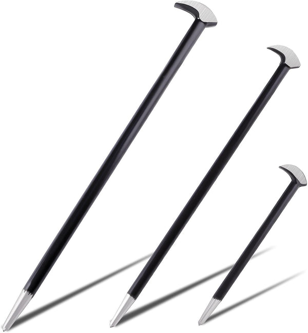 Chariso three-piece pry bar set two useful working ends for lifting