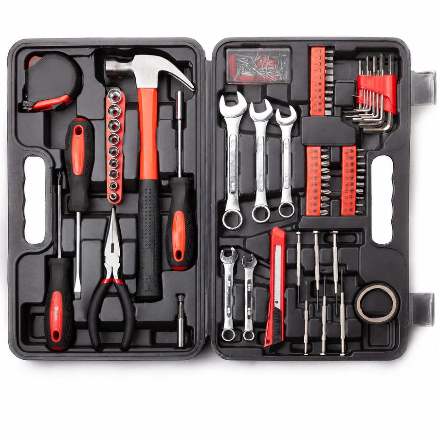 Chariso Home maintenance and basic automotive work are covered by a versatile 148-piece