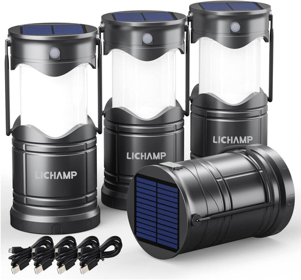 Chariso four-lantern set compact for storage