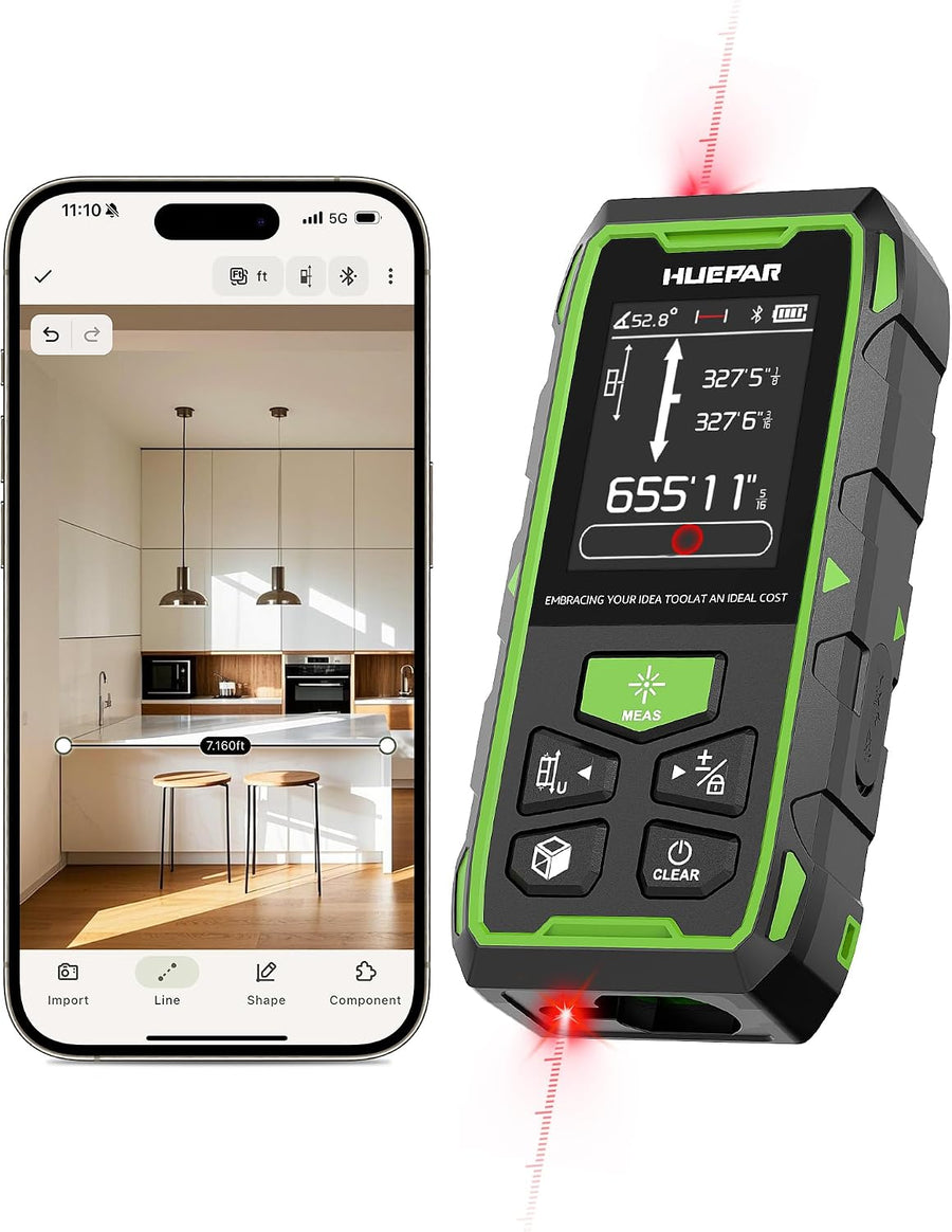 Chariso Dual-laser measuring supports efficient readings from either direction across a range up