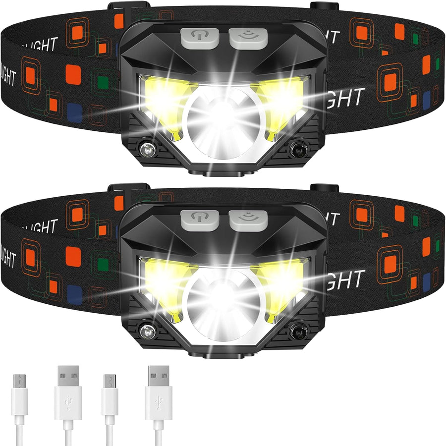 Chariso Motion-sensor operation lets users switch these rechargeable headlamps on or off with a