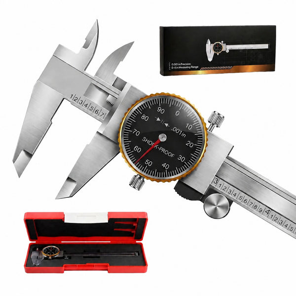 Chariso 0-6-Inch measuring range and a clear analog dial provide direct SAE readings without