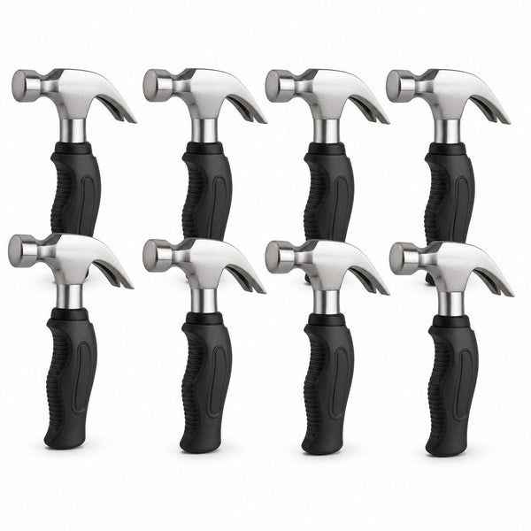 Chariso Compact dimensions make these eight 12-oz mini claw hammers easy to place in tool bags