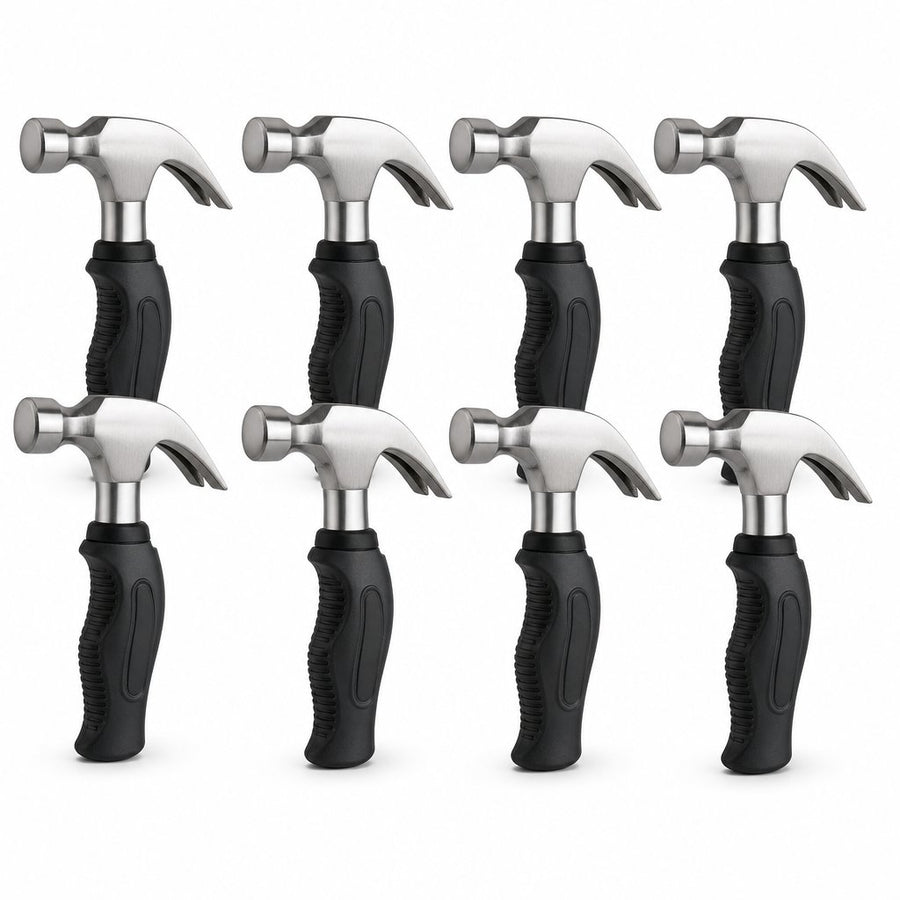 Chariso Compact dimensions make these eight 12-oz mini claw hammers easy to place in tool bags