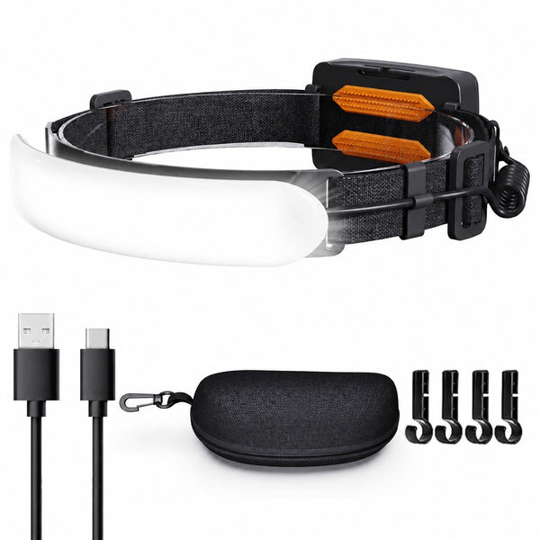 Chariso rechargeable headlamp with a 230-degree beam and output up to 1